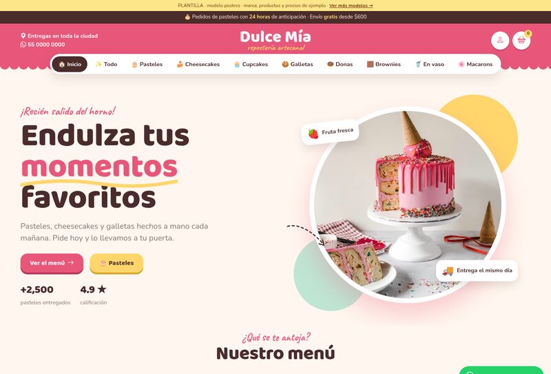 Plantilla Dulce